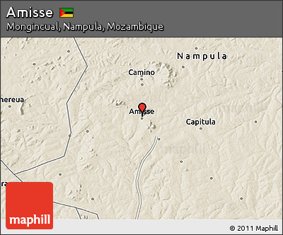 Shaded Relief 3D Map of Amisse