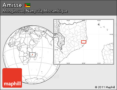 Blank Location Map of Amisse