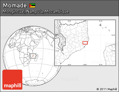 Blank Location Map of Momade