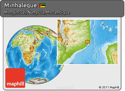 Physical Location Map of Minhaleque
