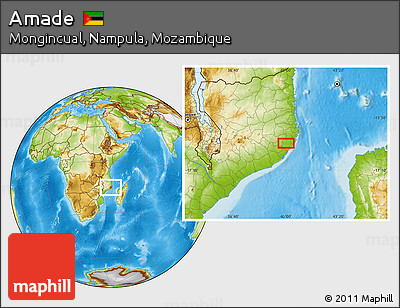 Physical Location Map of Amade