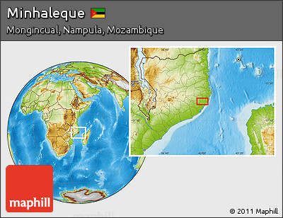 Physical Location Map of Minhaleque