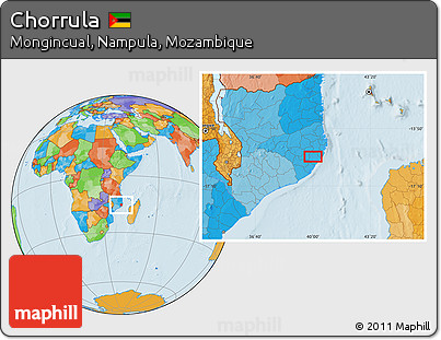 Political Location Map of Chorrula