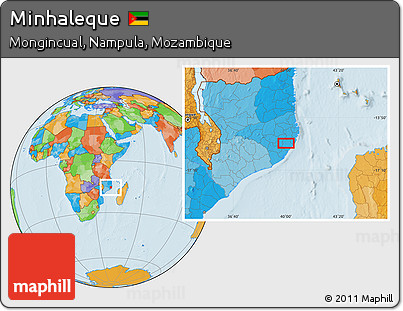 Political Location Map of Minhaleque