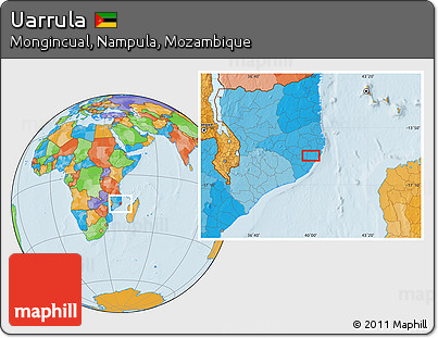 Political Location Map of Uarrula
