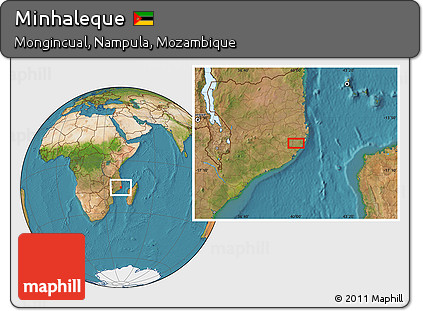 Satellite Location Map of Minhaleque