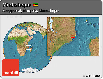 Satellite Location Map of Minhaleque