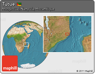 Satellite Location Map of Tutue