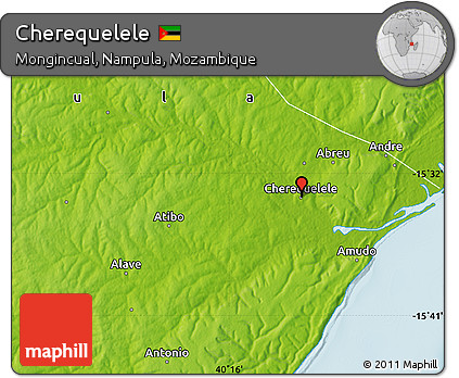 Physical Map of Cherequelele