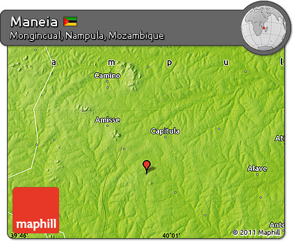 Physical Map of Maneia