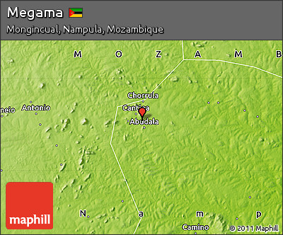 Physical Map of Megama