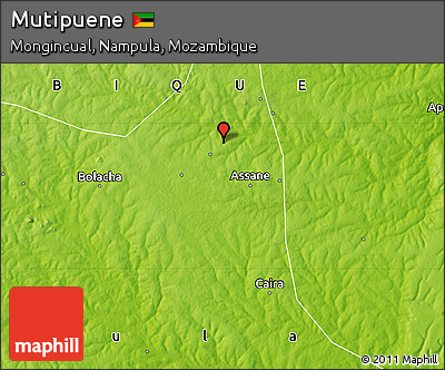 Physical Map of Mutipuene