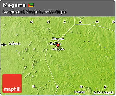 Physical Map of Megama