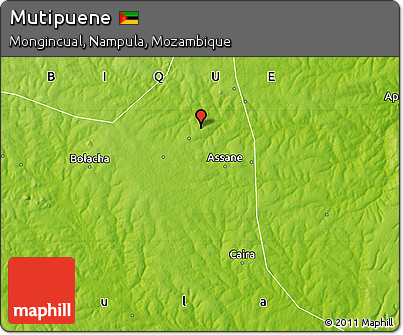 Physical Map of Mutipuene