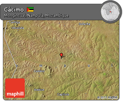 Satellite Map of Cácimo