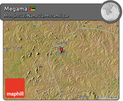 Satellite Map of Megama