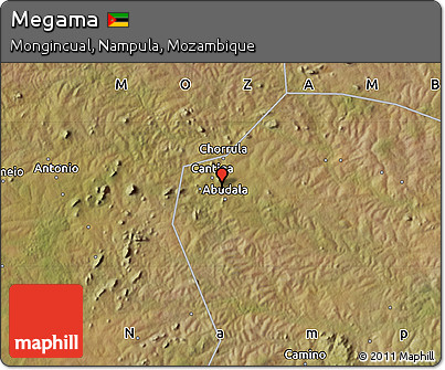 Satellite Map of Megama