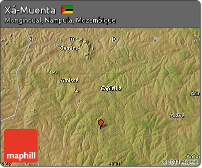 Satellite Map of Xá-Muenta
