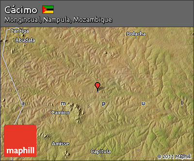 Satellite Map of Cácimo