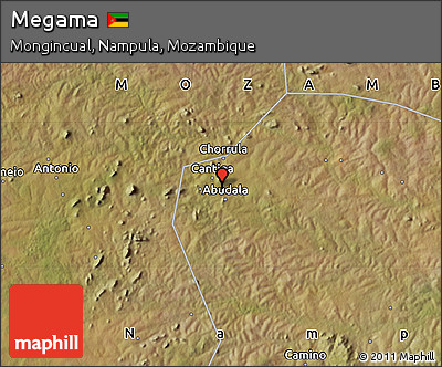 Satellite Map of Megama