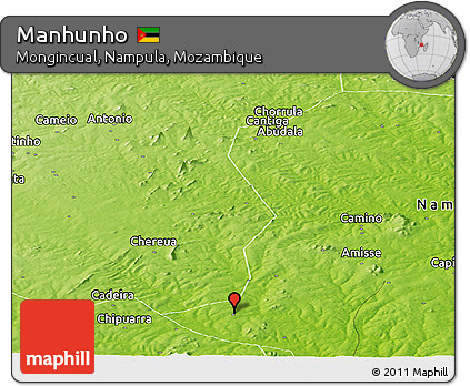 Physical Panoramic Map of Manhunho