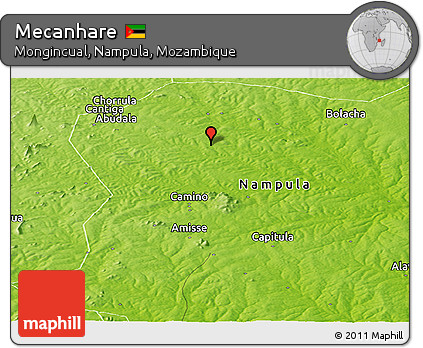 Physical Panoramic Map of Mecanhare