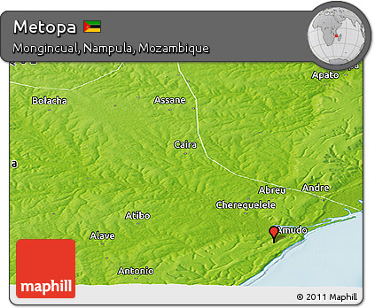 Physical Panoramic Map of Metopa