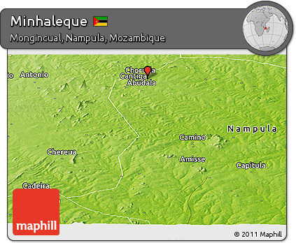 Physical Panoramic Map of Minhaleque
