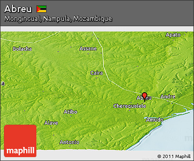 Physical Panoramic Map of Abreu