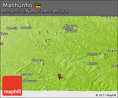 Physical Panoramic Map of Manhunho