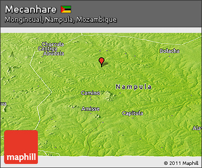 Physical Panoramic Map of Mecanhare