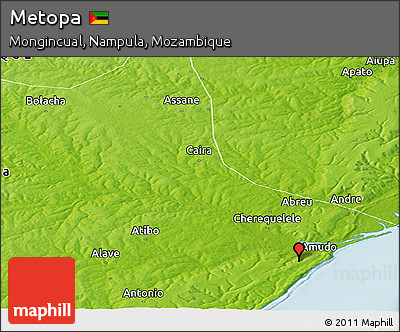 Physical Panoramic Map of Metopa
