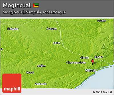 Physical Panoramic Map of Mogincual