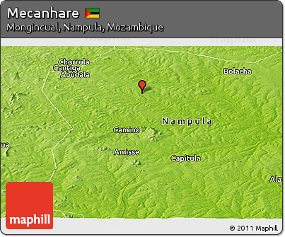 Physical Panoramic Map of Mecanhare