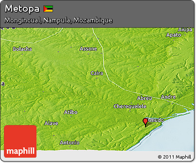 Physical Panoramic Map of Metopa