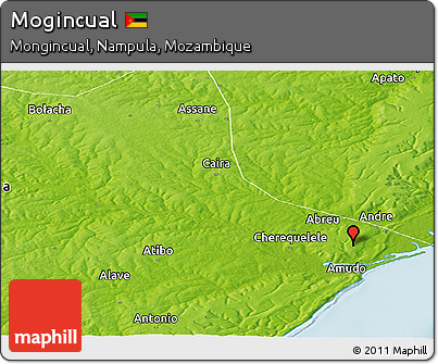 Physical Panoramic Map of Mogincual
