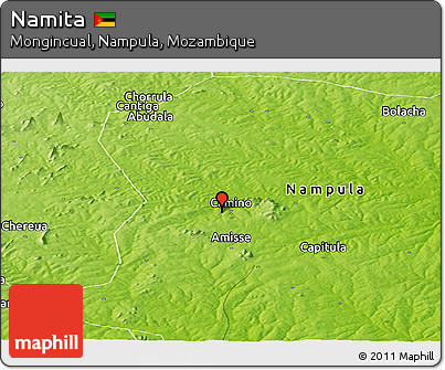 Physical Panoramic Map of Namita