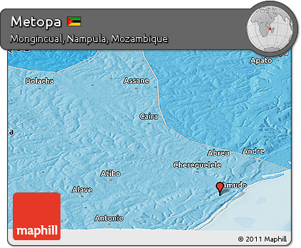 Political Panoramic Map of Metopa