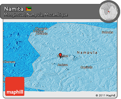 Political Panoramic Map of Namita