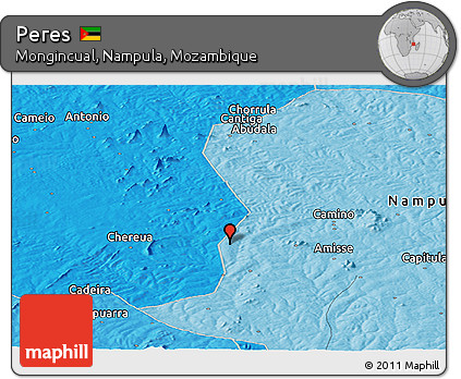 Political Panoramic Map of Peres