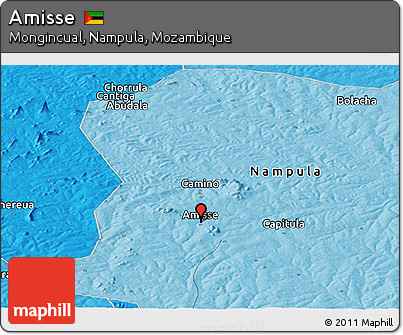 Political Panoramic Map of Amisse