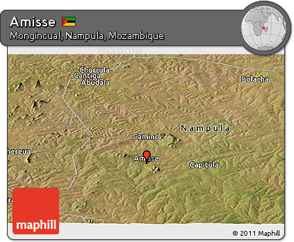 Satellite Panoramic Map of Amisse