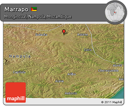 Satellite Panoramic Map of Marrapo