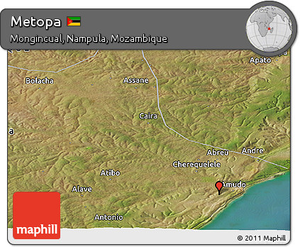 Satellite Panoramic Map of Metopa