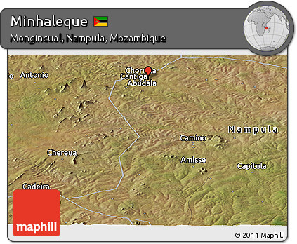 Satellite Panoramic Map of Minhaleque