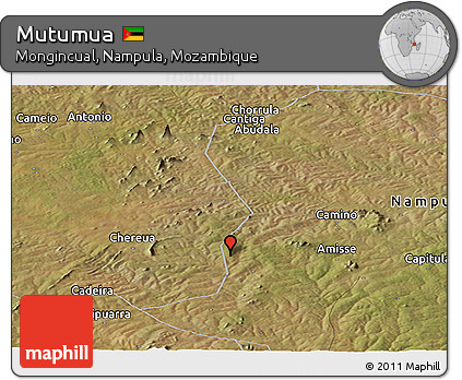 Satellite Panoramic Map of Mutumua