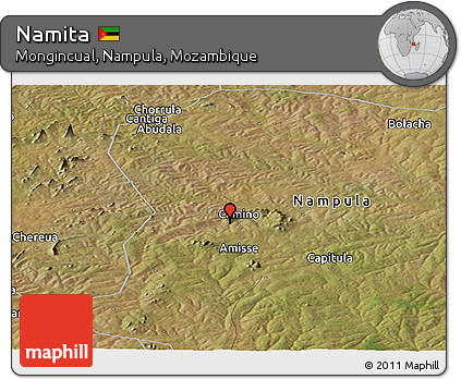 Satellite Panoramic Map of Namita