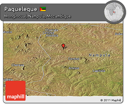 Satellite Panoramic Map of Paqueleque