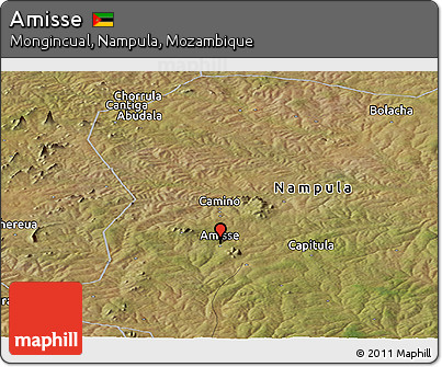Satellite Panoramic Map of Amisse