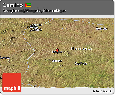 Satellite Panoramic Map of Camino